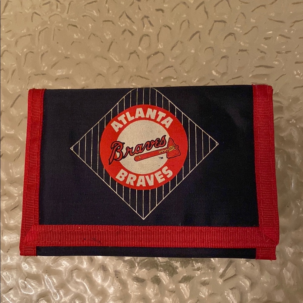Vintage Atlanta Braves Durable Fabric Wallet